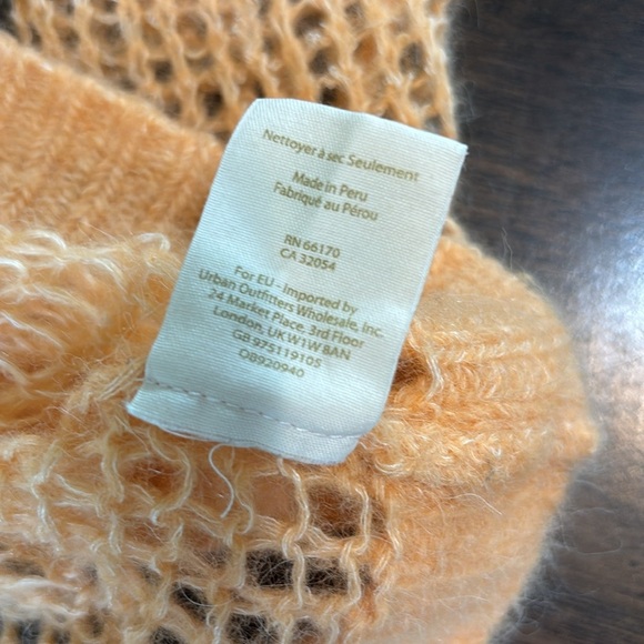 Free People Light & Lofty Pullover Sweater Alpaca Mango Orange Size XS - Picture 11 of 12